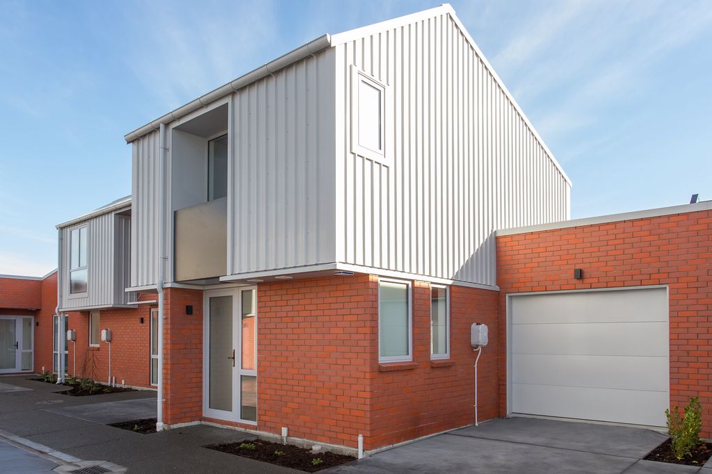 Front façade and internal-access garage at 3/141 St Albans Street