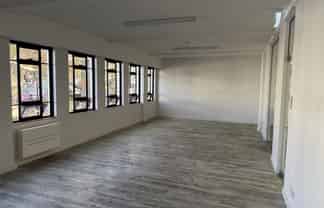 Bright open-plan office with CBD outlook