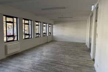 Bright open-plan office with CBD outlook