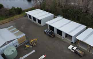 Two new sheds with secure yard for lease