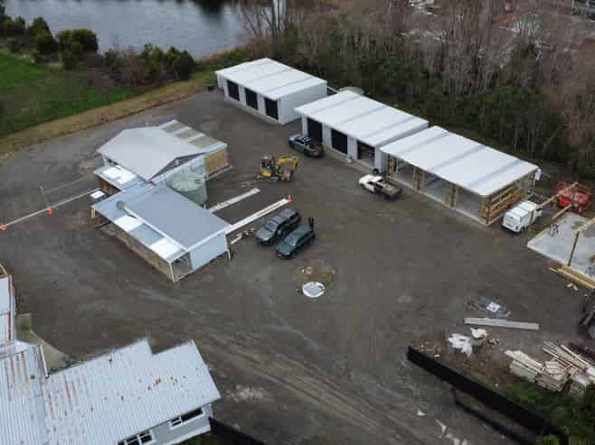 Two new sheds with secure yard for lease