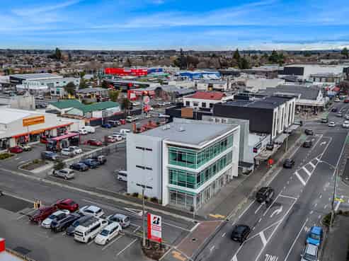 Three levels of modern office in Rangiora