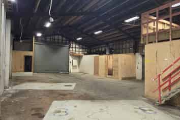 Industrial shed with secure yard