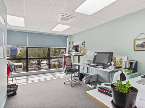 Modern office storage with parking and yard