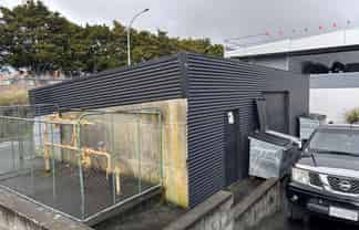 Centrally Located Storage Shed