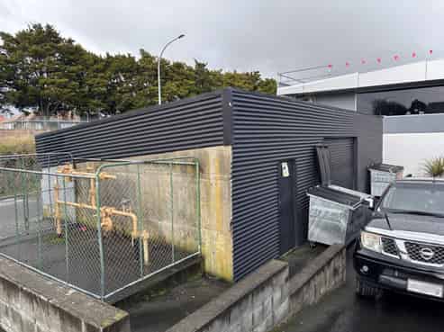 Centrally Located Storage Shed
