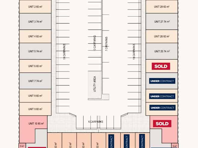 Brand-new warehouse units available for lease now