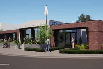 Landmark redevelopment with retail and hospitality