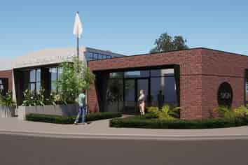 Landmark redevelopment with retail and hospitality