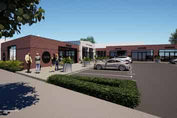 Landmark redevelopment with retail and hospitality
