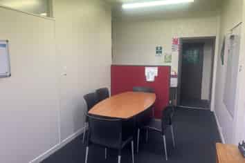 Central office suite with internal garage!