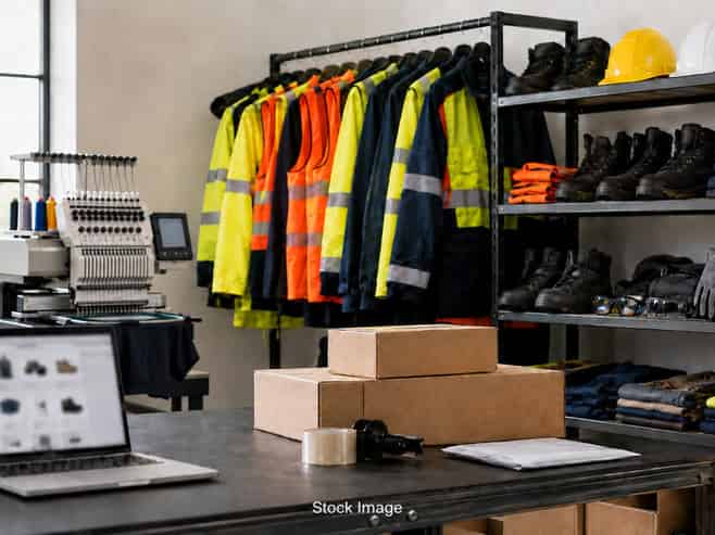 Safety apparel, promotional products and embroider