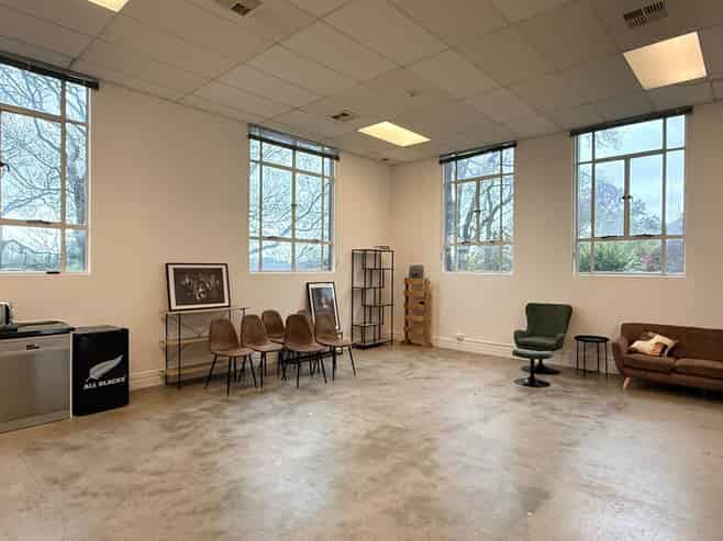 Light-filled office or studio space