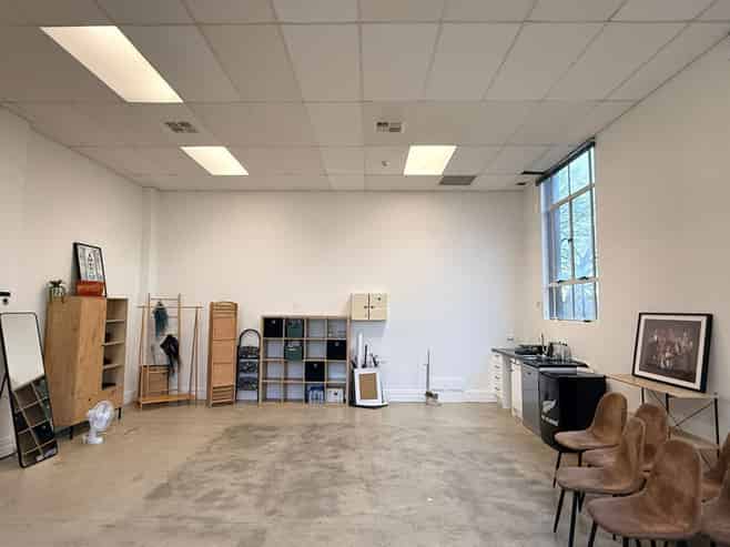 Light-filled office or studio space