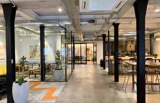 Character office with contagious energy