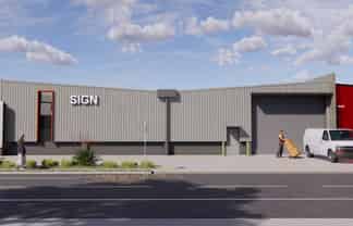 As new, dual access Industrial with corner profile