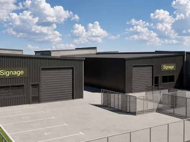 Dual roller doors + secure yard