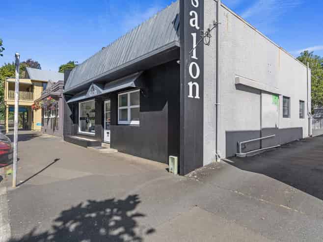 Central city retail space with parking