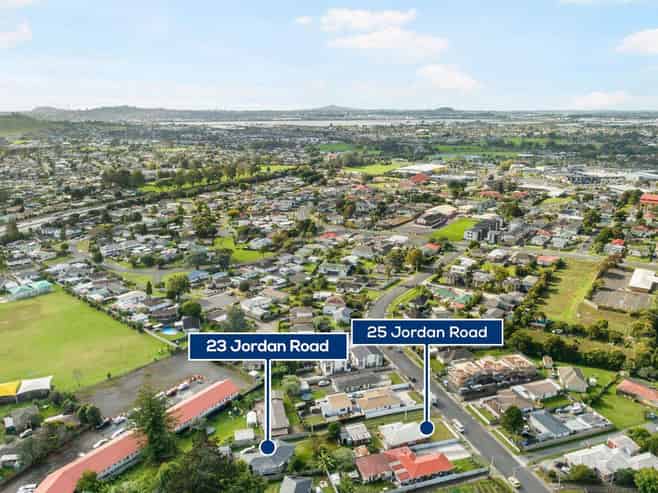 23 & 25 Jordan Road, Mangere