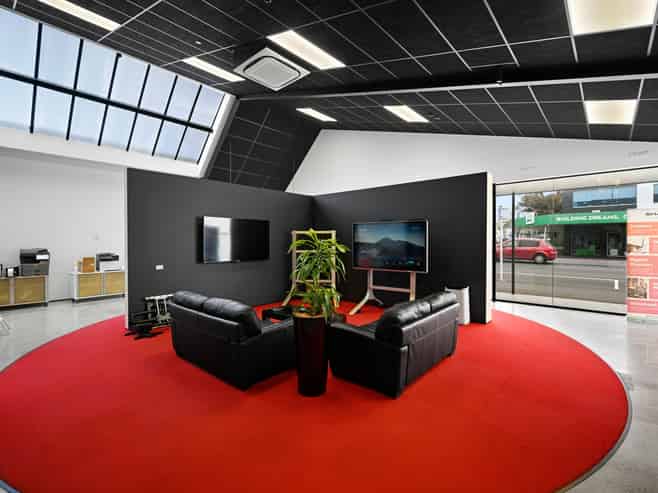 Modern office with industrial edge
