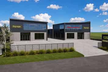 Warehouse, office + secure yard/parking