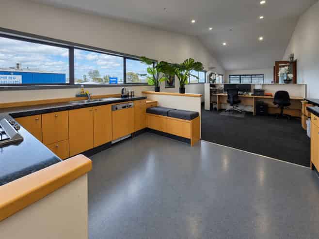Modern industrial office with great visibility