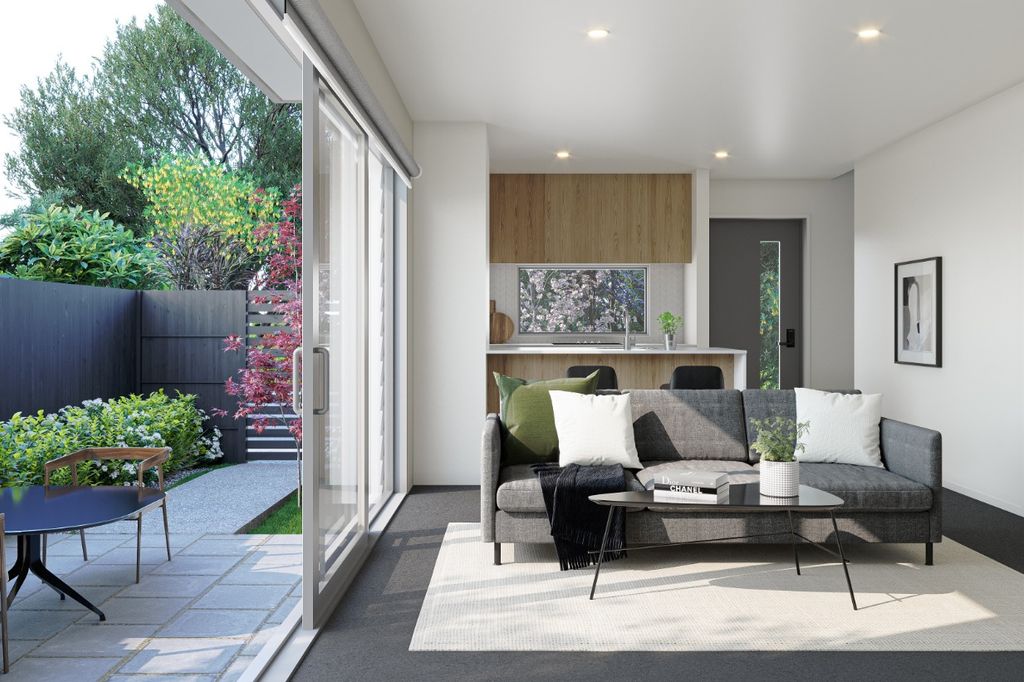 2-bedroom townhouses located on a quiet residential street. 1