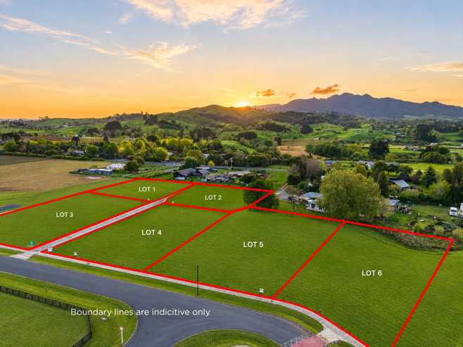 LOT 1, 2, 4, 5, 6, 8 ,213 Amber Views Stage Three, Pirongia