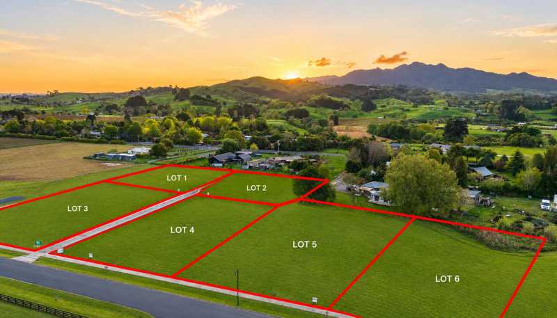 LOT 1, 2, 4, 5, 6, 8 ,213 Amber Views Stage Three, Pirongia