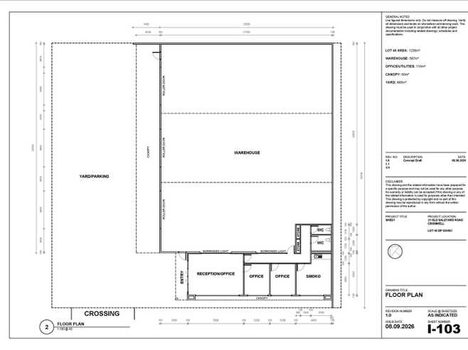 Brand new industrial facility - warehouse and yard