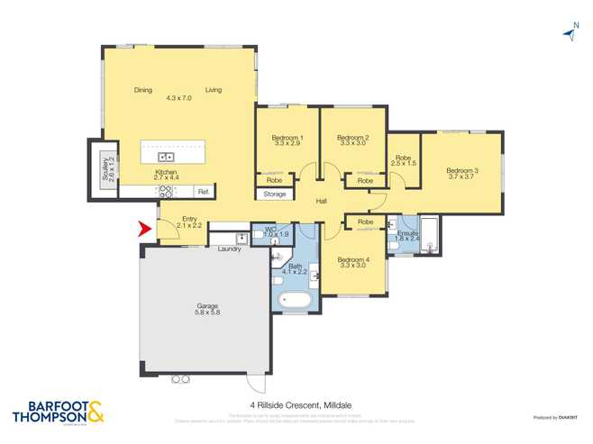 4 Rillside Crescent, Milldale