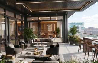 Impressive Central City Penthouse Office